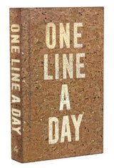One Line a Day five year memory journal cover detail showing gilded edge finish