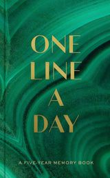 Malachite edition One Line a Day five year memory journal cover