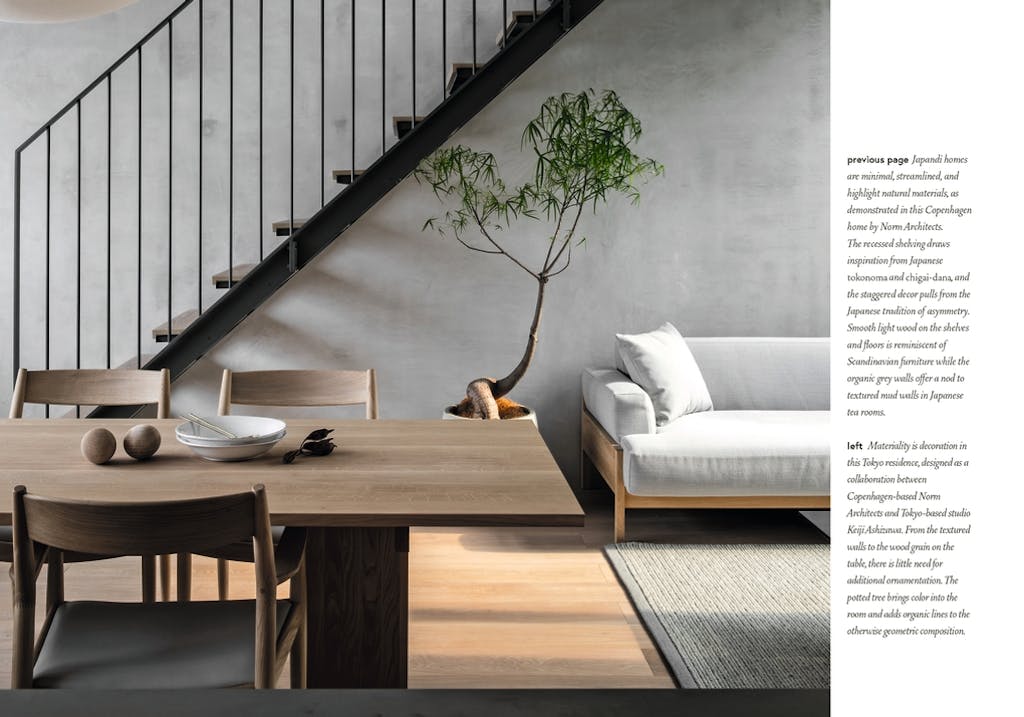 Interior Style Japandi open page spread