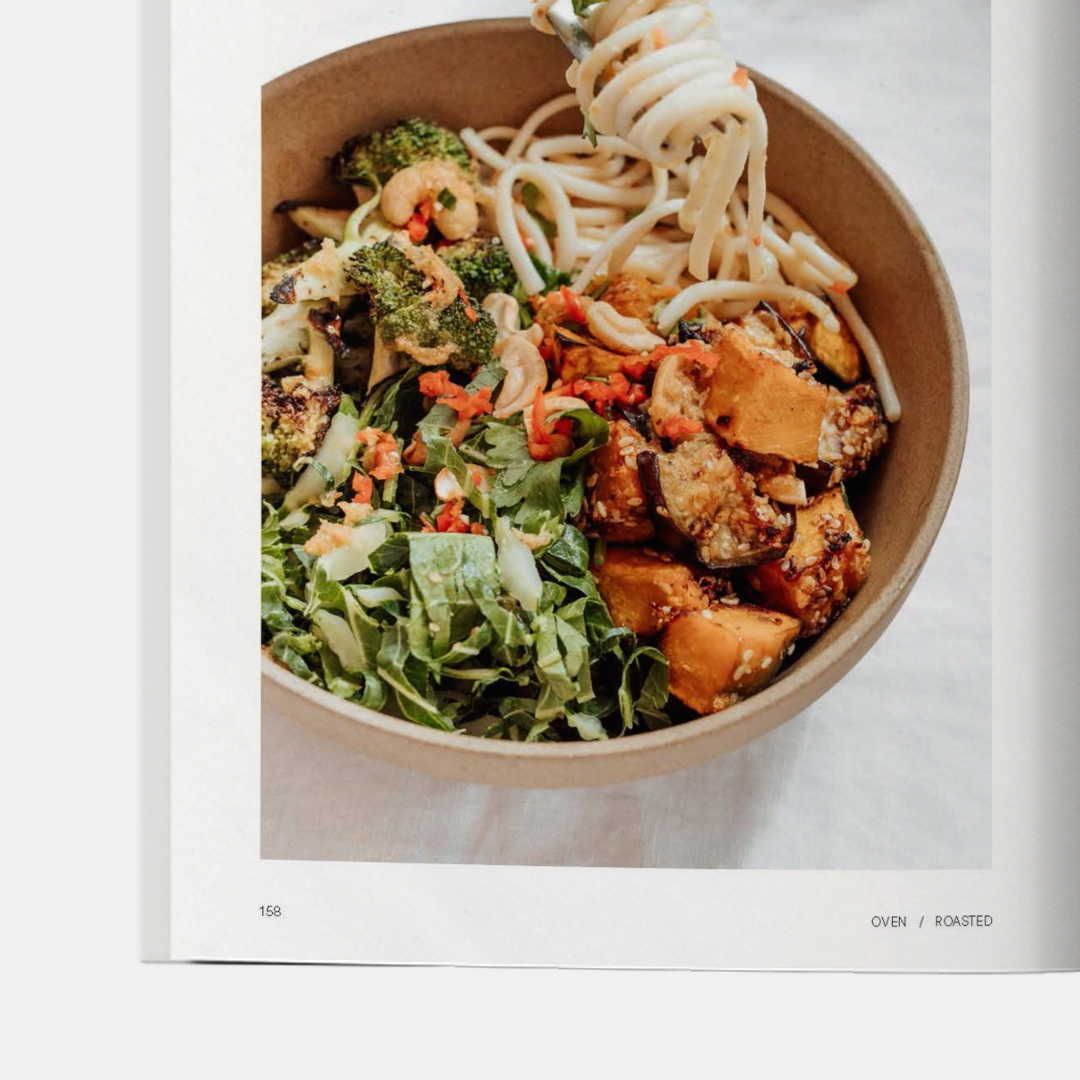 More Salad cookbook page spread showing food styling