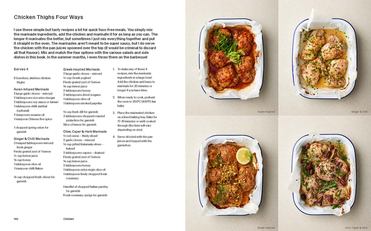 Seriously Delicious cookbook back cover