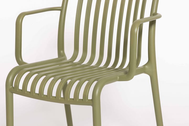 Jasper Outdoor Chair – Polyurethane in Grey, Nude, Olive