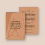 A set of Reset Your Mindset Mantras and Affirmations cards promoting positive mindset and mindset changes by Collective Hub.