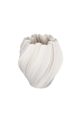 Amelie White 3D Printed Ceramic Vase - Small / Large