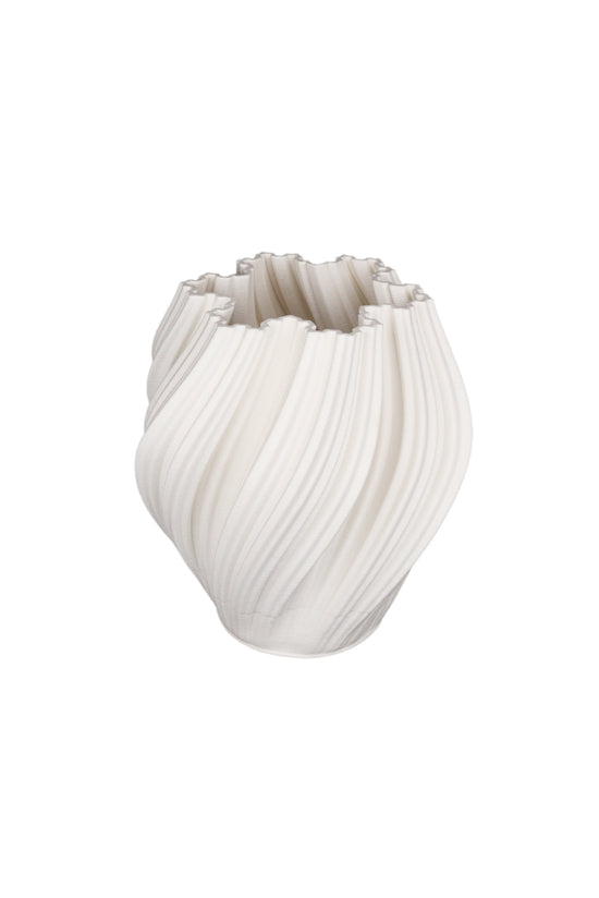 Amelie White 3D Printed Ceramic Vase