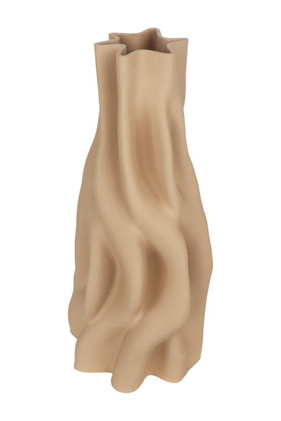 Anouk Beige 3D Printed Ceramic Vase - Small/Large