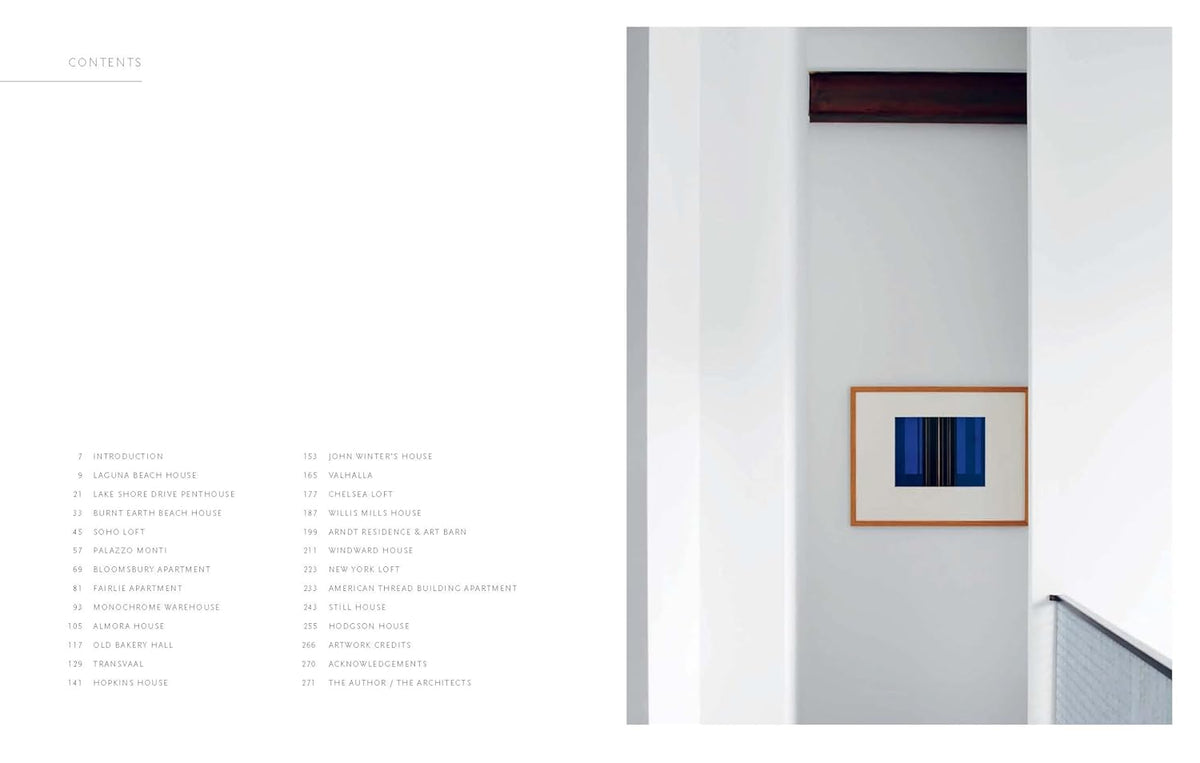 Art in Residence page spread showing an art-filled home