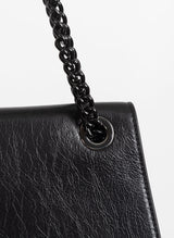Forever Bag Black Genuine NZ Leather Chain Shoulder Bag | Federation