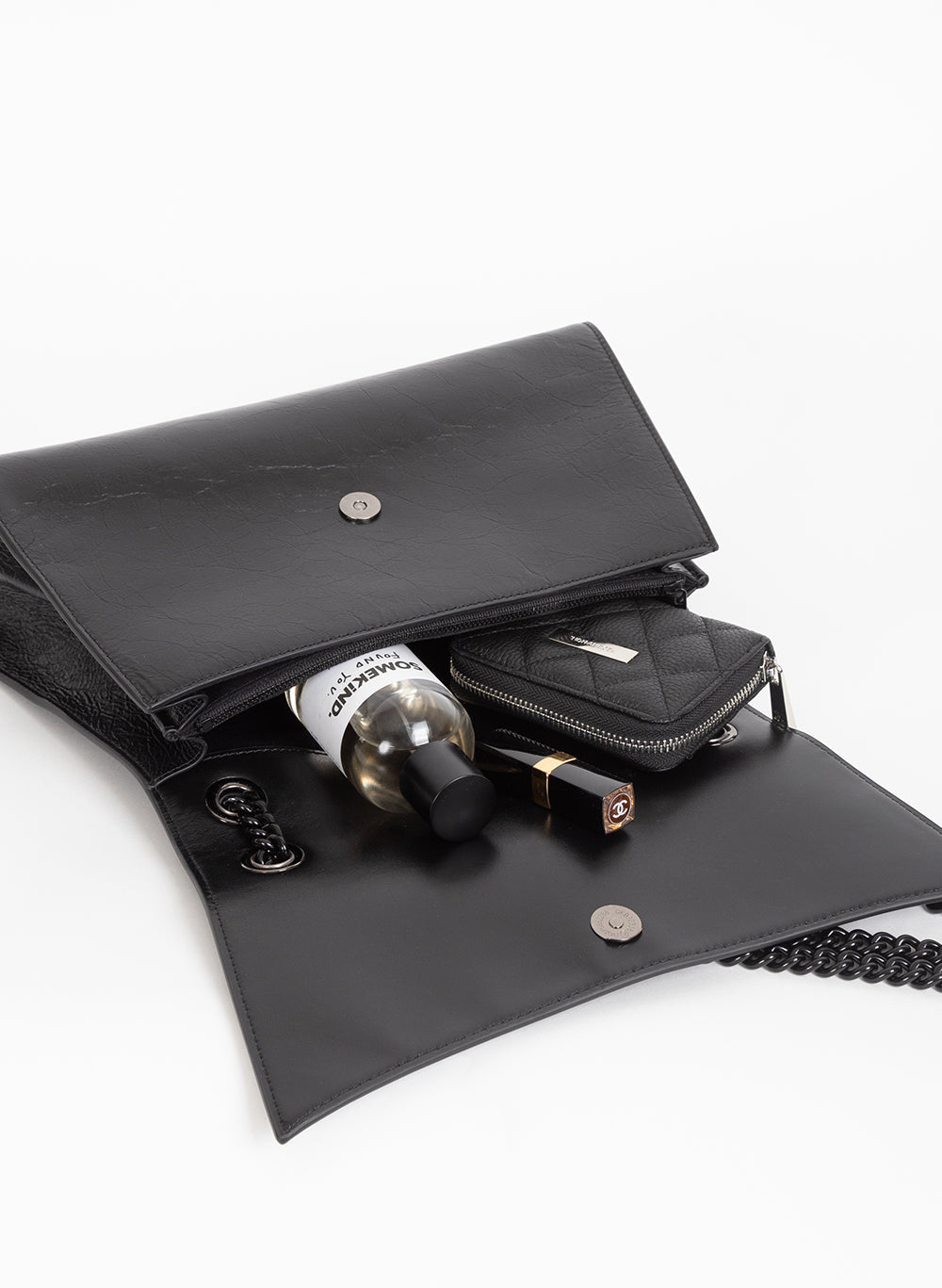 Forever Bag Black Genuine NZ Leather Chain Shoulder Bag | Federation