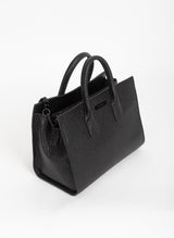 Fly Bag Black Genuine NZ Leather Satchel | Federation