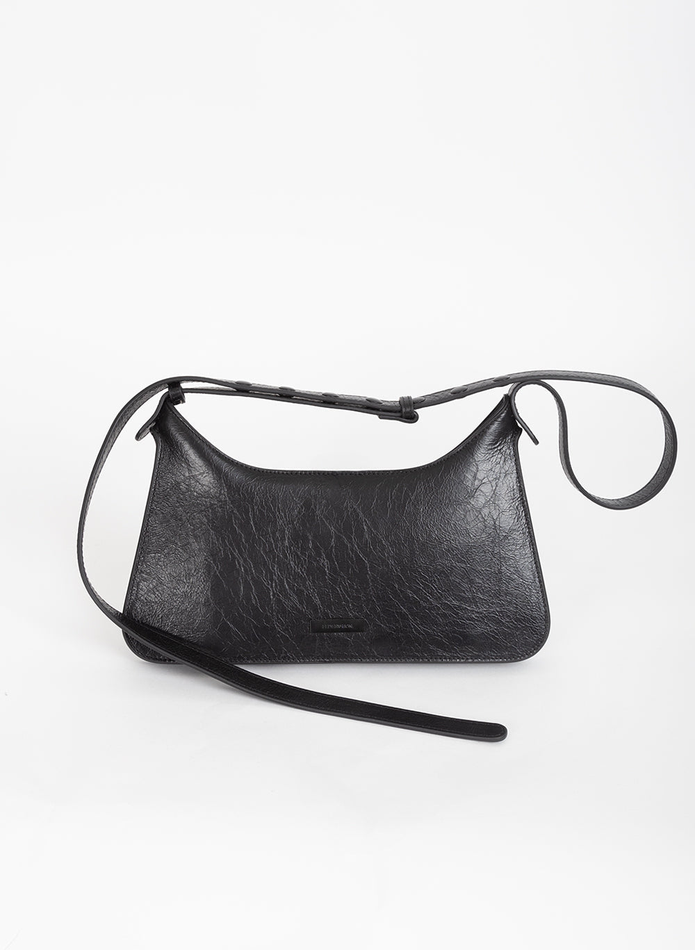 Never Bag, Black NZ Leather Shoulder Bag