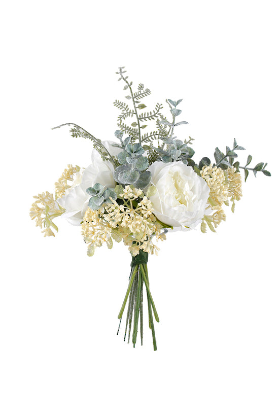 Ranunculus Berry Mix Bouquet, Cream 28cm Faux Bunch