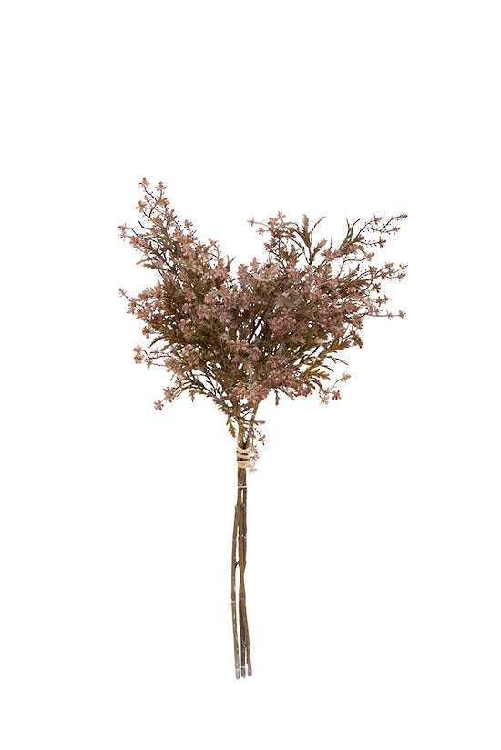 Wild Blossom Bundle, Grey-Green & Dusky Pink 61cm Faux Stem