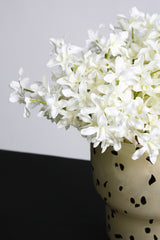 Artificial Dendrobium Orchid Bundle – White, 31cm Faux Flower Bunch