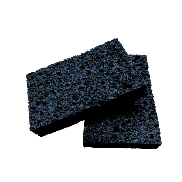 Black 4 pack Compressed Cellulose Sponges from Barkly Basics