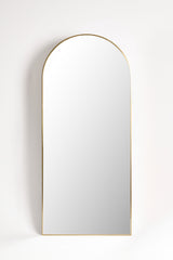 Arch Floor Mirror – Black or Brass Metal Frame, 180cm High