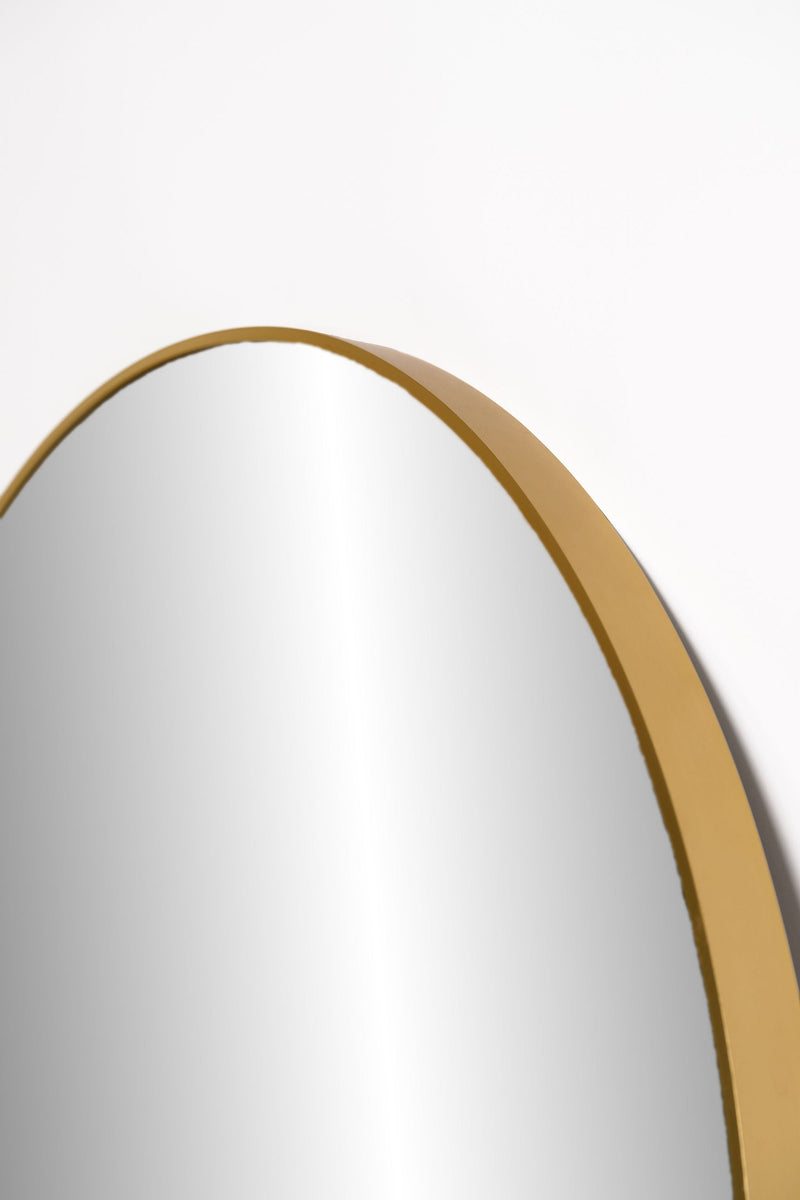 Arch Floor Mirror – Black or Brass Metal Frame, 180cm High