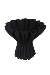 Cleo 3D Printed Compote Vase - White / Black