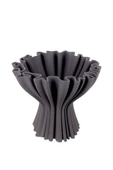 Cleo 3D Printed Compote Vase | Sculptural Vase in Black, White or Grey