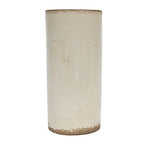 White Jardin vase large 30cm, rustic aged finish decorative vase for dried stems, Flux Boutique NZ