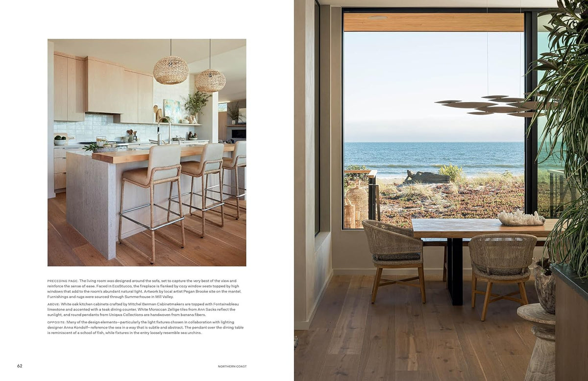 California Coastal page spread showing a coastal interior