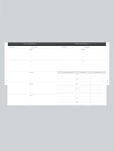 A 2024 DAILY HUSTLE PLANNER in oatmeal by Write To Me, featuring a black and white design on a gray background.