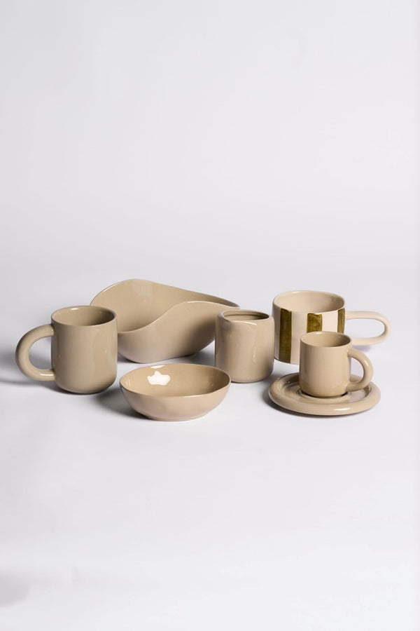 Fenton Bowl – Hand-Painted Stoneware in Cashmere Finish
