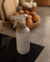 Ecoya Tahitian Lime and Grapefruit surface spray styled on a kitchen bench