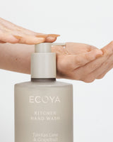 Ecoya Tahitian Lime and Grapefruit hand wash label detail