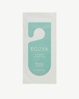 Ecoya Wild Sage and Citrus closet tag in its individually sealed sachet