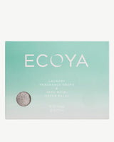 Ecoya Wild Sage and Citrus dryer ball set in its retail packaging