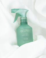 Ecoya Wild Sage and Citrus linen spray bottle, alternate angle