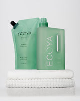 Ecoya Wild Sage and Citrus refill pouch label detail