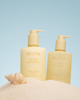 Ecoya Sea Salt and Coconut hand and body wash styled beside a basin