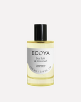 Ecoya Sea Salt and Coconut room spray in a coloured glass bottle
