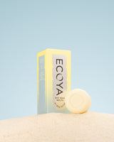 Ecoya Sea Salt and Coconut soy wax melts styled beside a ceramic wax melter