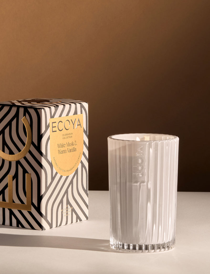 Ecoya Celebration Candle | White Musk & Warm Vanilla