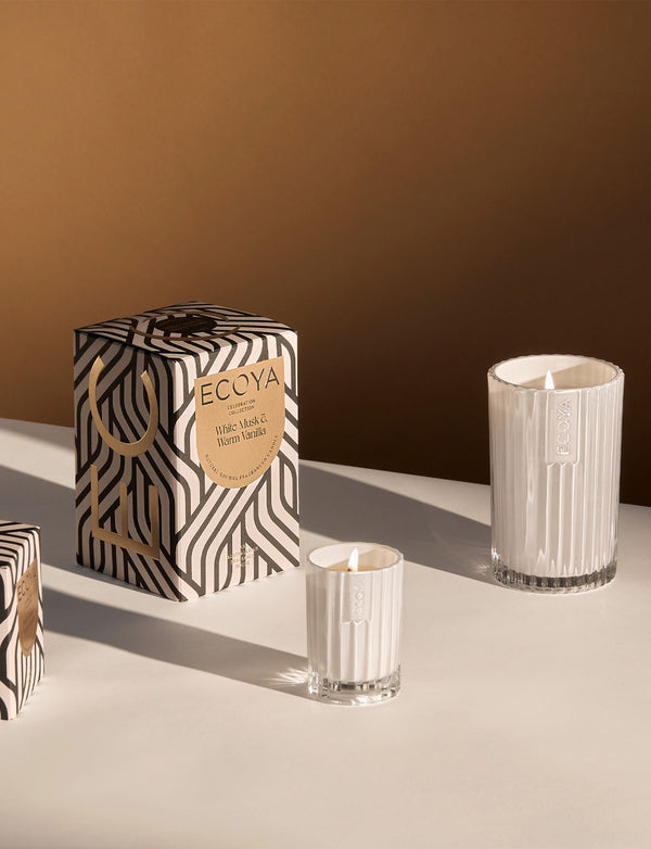 Ecoya Celebration Candle | White Musk & Warm Vanilla