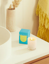 An Ecoya Sensory Escapes candle gift features a mesmerizing Frangipani fragrance perfect for enhancing home ambiance.
