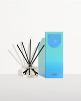 Ecoya Lotus Flower mini reed diffuser 50ml in a glass bottle with rattan reeds