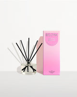 Ecoya Sweet Pea and Jasmine mini reed diffuser 50ml in a glass bottle with rattan reeds