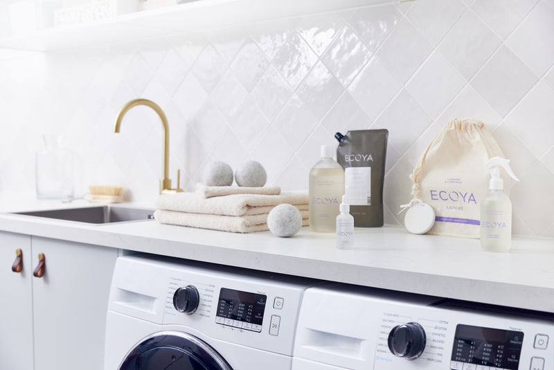 Ecoya Wool Dryer Ball Set – Includes 50ml Scent Dropper | 1000+ Uses