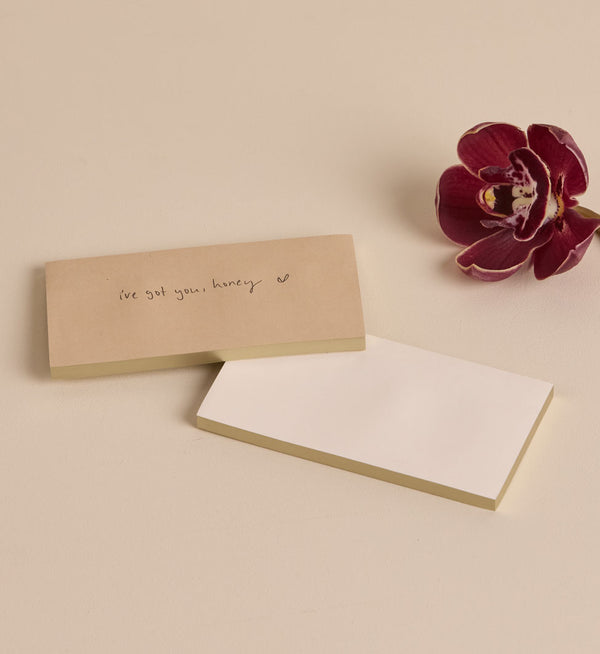 Note Taker Praline sticky notes styled in a planner by Emma Kate Co