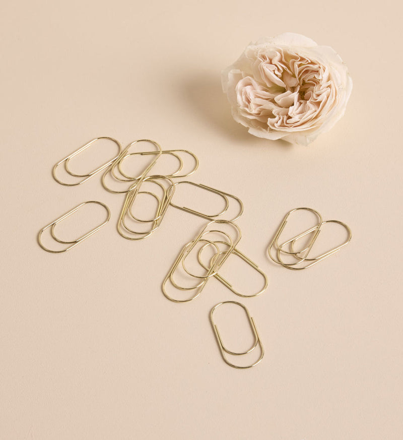 Paper Clips | Grande | Gold | Set of 30