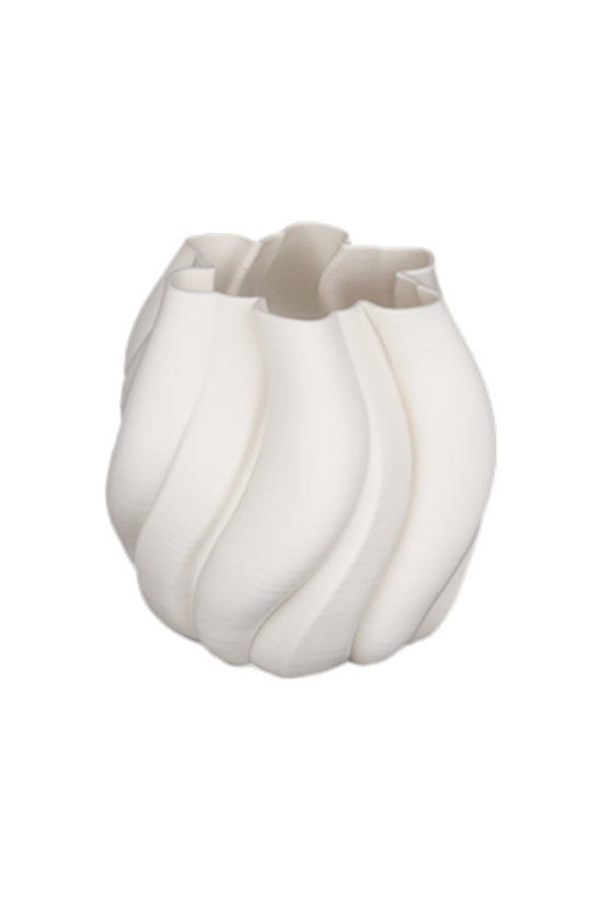 Emmy White 3D Printed Ceramic Vase - Small/Large