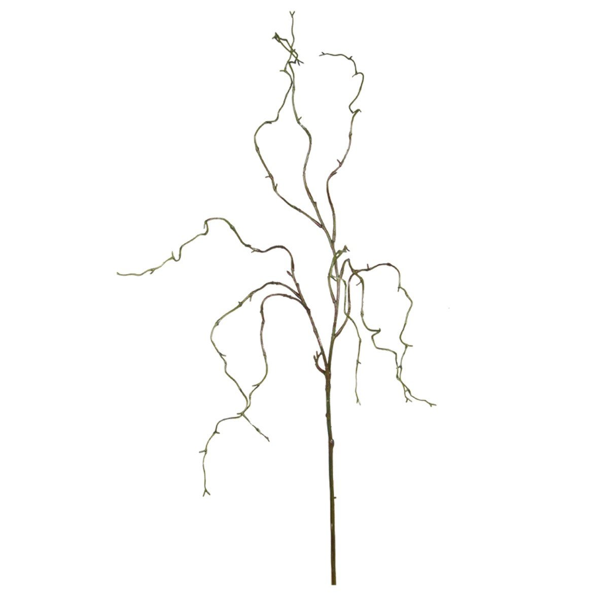 Willow Spray, Medium Green & Brown 74cm Faux Stem