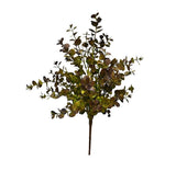 Artificial eucalyptus stem in rust green, 48cm faux gum leaf foliage by Artificial Flora at Flux Boutique NZ