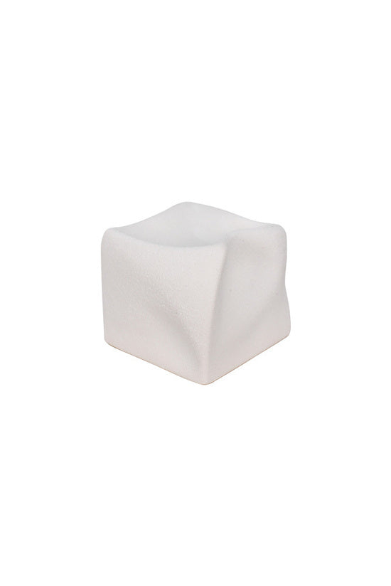 Cubic Crush Sculpture White