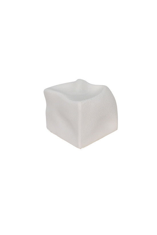 Cubic Crush Sculpture White