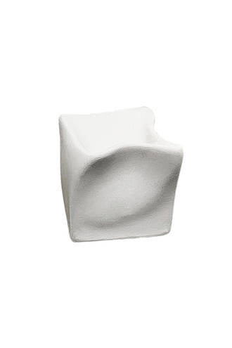 Cubic Crush Sculpture White